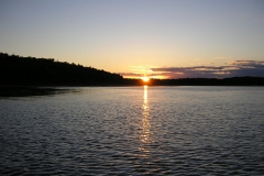Coucher de soleil au Baskatong