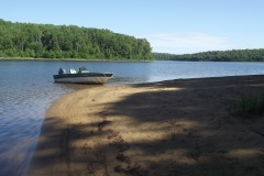 Plage-bateau Baie Philomène