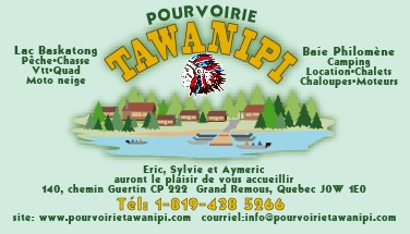 carte d'affaire du tawanipi